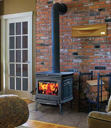 Pacific Energy Alderlea T5 Wood Stove in room