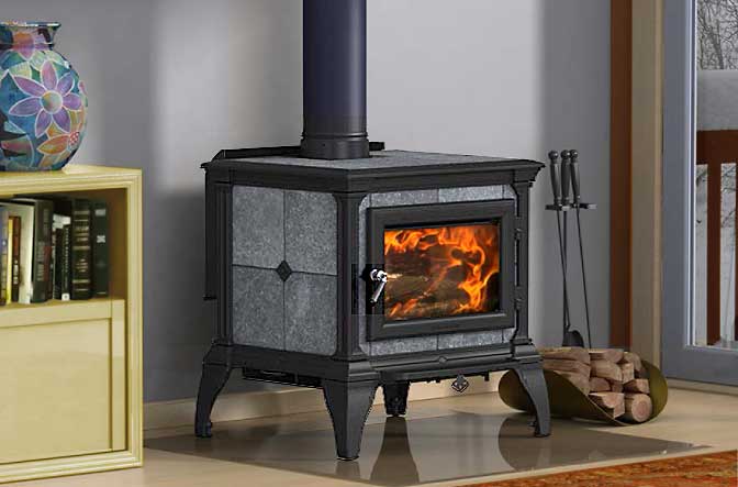 Hearthstone Castleton Wood Stove in room