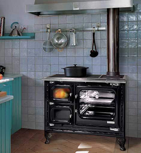 Hearthstone Deva 100 Wood Cook Stove in room