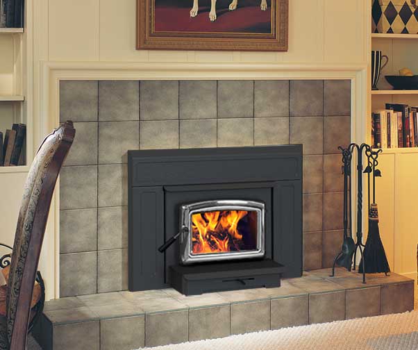 Pacific Energy Vista Wood Insert in room