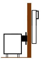 Snorkle Vent Installation Through Outside Wall Diagram