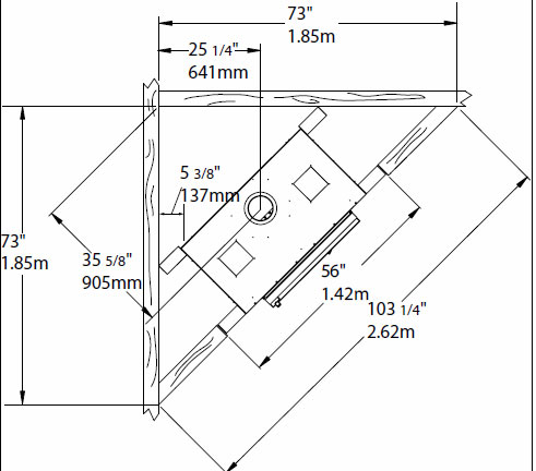 FP30 Wood Fireplace Framing Diagram 2