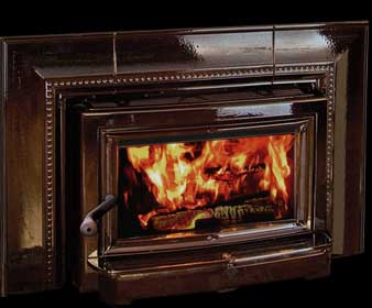 Hearthstone Clydesdale Wood Fireplace Insert, Brown Porcelain