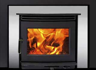 Pacific Energy Neo 2.5 Wood Fireplace Insert w/ Stainless Front Panel