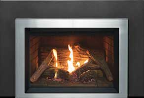 Pacific Energy Tofino Gas Insert w/ Log Fire Burner