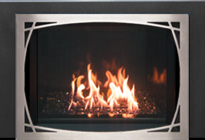 Pacific Energy Tofino i30 Gas Insert with stainless Artisan Frame