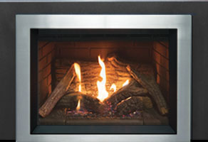 Pacific Energy Tofino i30 Gas Insert with stainless Contemporary Frame