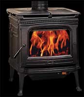 Pacific Energy Alderlea T4 Wood Stove, Metallic Black