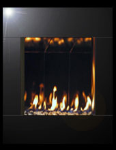 Solas ONE6 Wall-Mount Gas Fireplace, Satin Black