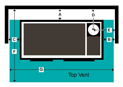 Hearthstone Deva 100 Top Vent Clearance Diagram